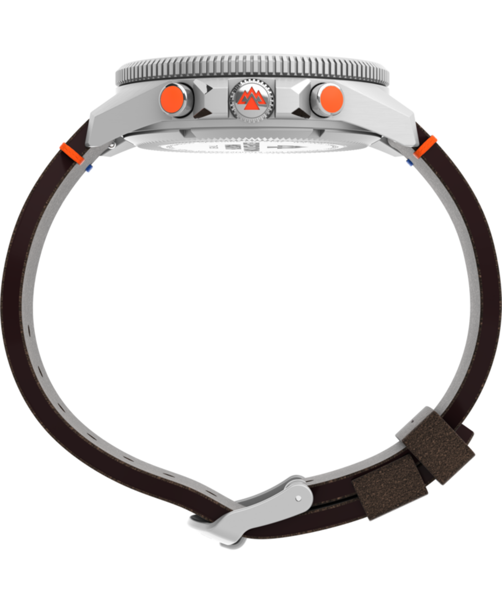 Expedition North® Tide-Temp-Compass 43mm Eco-Friendly Leather Strap Watch